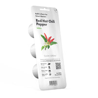Red Hot Chili Pepper Plant Pods / Red Hot Chili pepper capsule - Click & Grow indoor herb garden - Grow Chili Pepper at home with an indoor garden