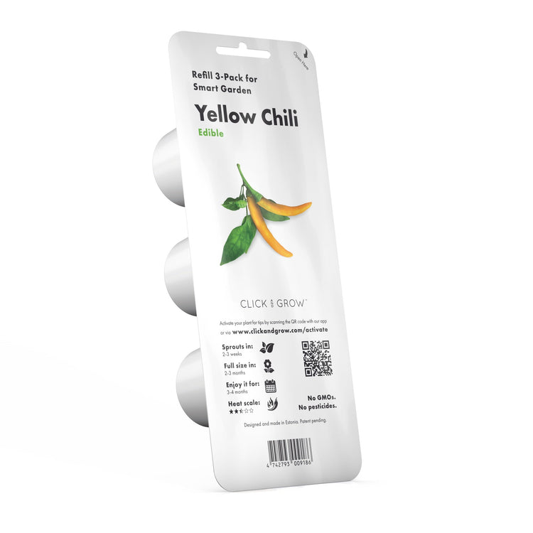 Yellow Chili Pepper Plant Pods
